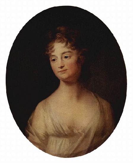 TISCHBEIN, Johann Heinrich Wilhelm Portrat einer Frau, Oval France oil painting art